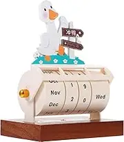 HONMEET Perpetual Calendar Office Table Calendar with Countdown Reminder Lightweight Rotating Design for Home Decor and Organization present