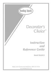 Baby Lock Decorators Choice BLDC2 Sewing Instruction Manual Reprint