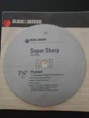 10 pack Black & Decker Plywood Saw Blade 7 1/4" each Made in USA
