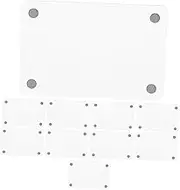 Garneck 12pcs Acrylic Magnetic Photo Frames for Fridge Double-sided Mini Picture Frames