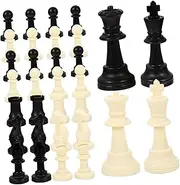CHICAMPERA 1 Set Plastic Chess Pieces Replacement for International Chess Game for Board Games Enhance Skills and Imagination