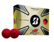BRIDGESTONE E12 CONTACT MATTE RED 4 DOZEN GOLF BALLS - VALUE PLUS!