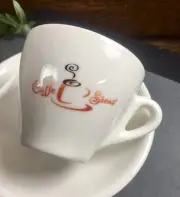 Royal Cup Coffee Caffe Siena Espresso Migliore Demi 6 Cup & Saucer Sets Box EUC