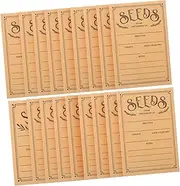 SECFOU 50pcs Paper Envelopes for Seeds Lightweight Storage Packets Blank Reusable Envelopes for Collecting Garden Seeds Easy Identification Instruction Labels