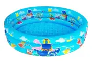 3 Rings Kiddie Pool for Toddler 48”X12”，Kids Swimming Pool Inflatable Baby Ba...