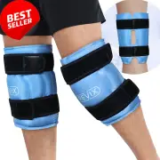 XL Knee Ice Wrap around Entire Knee, Reusable Gel Ice Packs for Knee Replacement