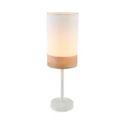 Theresa White Cylinder Scandinavian Table Lamp