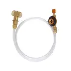 Propane Refill Adapter Picnic Camping Stove Gas Hose Sided Adjustable Flat7998
