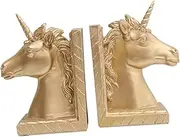 1Pair Resin Bookends Decorative for Home Library Stylish Desk Organizer for Bookshelf Stabilization Decor Elegant Present Idea for Scholars