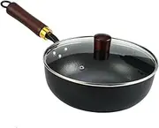 Japanese Pan - Japanese Hand-Forged Non-Stick Iron Pan,Thick Non-Stick Hand-Forged Pot for Stove Induction Hob Kitchen Restaurants Home Camping