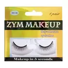 1pair Fake Eyelashes Time-saving Hygienic Beauty Black Fake Eyelashes Artificial