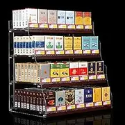 2-5 Cigarette Exhibitor Levels - Cigarette Showcase, Cigarette Exhibitor for Retail Or Convenience Store, Manager of Sunglasses (Size: 38.5x29x48.5cm)