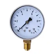 Ts-60-10 1/4 Inch Water Oil Air Compressor Pressure Gauge Manometer Measuring Tool