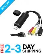 Compact USB 2.0 VHS Video Converter - High-Quality 720p Capture for All Systems