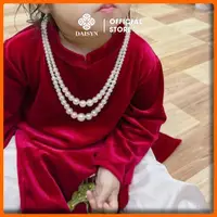 在飛比找蝦皮購物優惠-【Disyn】N393兒童人造珍珠項鍊兒童珍珠鍊兒童奧黛項鍊