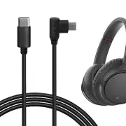 Geekria USB-C to Micro-USB OTG Charging Cable for Sony Headphones (Black/120cm)