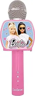 Lexibook MIC240BB Barbie Pink Bluetooth Voice Changer Microphone with Phone Holder and Built-in Speaker
