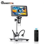 MUSTOOL DM9 Pro HDMI-compatible Digital Microscope w/eflect cover 7'' IPS Screen Microscopes 1200X Entire Coin View 16MP