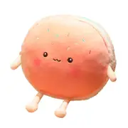 Catzon Macaroon Plush Pillow Funny Stuffed Toys for Boys Girls Room Decor-Pink