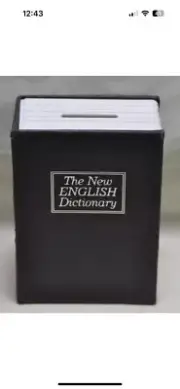 The New English Dictionary Book Safe