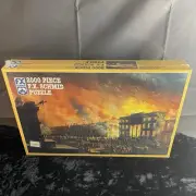 2000 Piece F.X. Schmid Puzzle View Of The Great Fire In New York 1837 Sealed