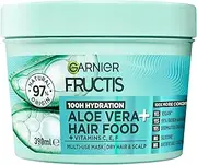 Garnier Fructis, 3-in-1 Hair Mask, Hydrating & Increases Shine, Hair Food Aloe Vera, 390ml