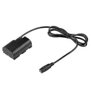 1x DR-E6 DC Coupler LP-E6 Dummy Battery+USB Power Cable for Canon 90D 7D2 5D4 R5