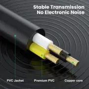 3.5mm Stereo Cable Male Plug to 3.5mm Female Plug Microphones Headphones Extend