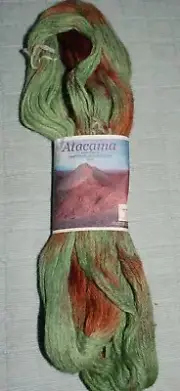 Araucania Atacama Knitting Fever 51 0 Greens 100% Alpaca Yarn Hand Dyed New