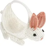 Alipis Imitation Rattan Storage Basket with Handles Flower Basket for Snacks Home Decor Lightweight Woven Design for Versatile Use Hotels Offices Shops