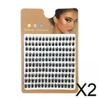 2xIndividual Lash Clusters Fake Lashes Wisps Eyelash Extension for DIY Wedding