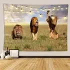 Beauty Wild Free Lion 3D Wall Hang Cloth Tapestry Fabric Decorations Decor