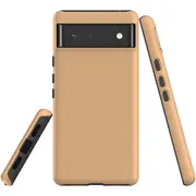 For Google Pixel 6 Case, Shielding Back Cover,Peach Orange