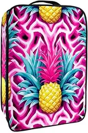 [YTYVAGT] Travel Shoe Bag,Waterproof Portable Organizer Storage Shoe Pouch,Abstract Pink Pineapple Geometric