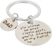 [PACKOVE] Stainless Steel Key Holder Stylish Keychain for Dad Father Day present Durable Material Eye Catching Design Versatile for Keys Bag Pendant Configuration