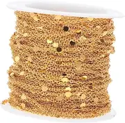 EPIGEIST 1 Roll DIY Cable Chain Links for Jewelry Making Delicate Colored Accessory for Bracelets Necklaces and More