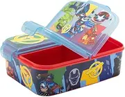 Premium Lunch Box Avengers Seven Wonders Lunch Box with 3 Compartments, Bento Lunch Box for Children - Ideal for School, Nursery or Leisure
