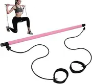 Pilates Bar Kit,Lightweight Pilates Stretch Elastic Fusion Bar | Easy Installation Multifunctional Portable Fitness Supplies for Yoga, Pilates, Stretching