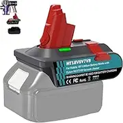 New Version V6 V7 V8 Battery Adapter for Makita 18V Lithium Battery Convert to Work with for Dyson V8 V7 V6 Animal Absolute Motorhead Fluffy Vacuum Cleaners, 3-in-1 Vacuum Battery Converter