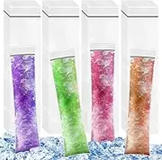 NILLOS Ice Mold Bags, 100 PCS Ice Popsicle Mold Bags for Juice, Fruit Smoothies, Ice Cream (11x2.16 in)