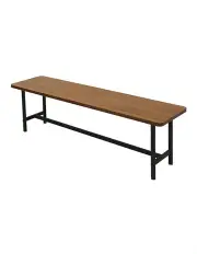 [Levede] Dining Chairs and Bench Chair 2-3 Seater 140cm x1 in Brown