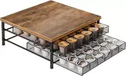 Coffee Pod Holder K Cup Holder Drawer 2 Tier Sliding Baskets Coffee Pod Drawer