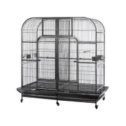 YES4PETS XXXL 185 cm Bird Cage Pet Parrot Aviary Perch Castor Wheel Removable Divider