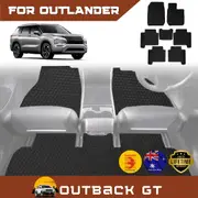 6D Diamond Car Floor Mats for Mitsubishi Outlander 2022-Current Ultimate Set - Heavy Duty Carpet Liner