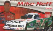 2008 Mike Neff Castrol Mustang Funny Car NHRA postcard