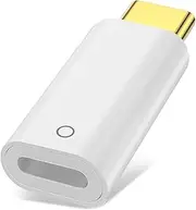 Jadebones USB-C to Pencil Adapter for Apple Pencil 1st Generation, USB C to for Lightning Pencil Charging Adapter Type C Bluetooth Pair Connector Compatible with iPad 10th Gen (White)