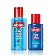 Alpecin Hair Loss Set - Alpecin Hybrid Caffeine Shampoo + Caffeine Liquid For...