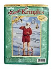 Bucilla Santa Cross Stitch Kit 84094 Kwik & Easy Kringles Air Cuisine 1999