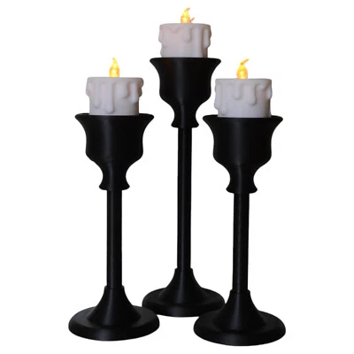 Candle Sticks for Tea Light LED Candles | Gothic 3D Printed Holders | 3D-Printed