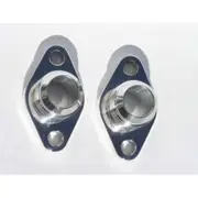 Meziere Block Adapters For Remote Pump System Big Block Chev -16AN Polished